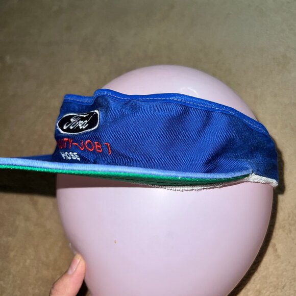 Vintage Ford Blue Oval Logo Visor Quality - Job 1 Hose - Picture 2 of 3